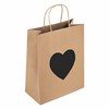 Пакет подарочный КОМПЛЕКТ 7 шт., 26x13x32 см, скретч-слой + стилус, "Heart on Kraft", ЗОЛОТАЯ СКАЗКА, 591971 - фото 6210612