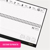 Планинг датированный 2026 300х130мм, STAFF, гребень, обложка бумвинил, 64л, черный, 117360 - фото 6216013