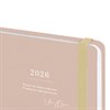 Ежедневник датированный 2026 с резинкой 145х203 мм, А5, BRAUBERG, твердый, "Безмятежность", 117336 - фото 6216025
