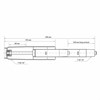 Газлифт прочный BRABIX HD-100 короткий, черный, в открытом виде 346 мм., d50 мм., класс 4, 533075 - фото 6235413