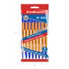 Ручки шариковые ERICH KRAUSE R-301 "Stick Orange", СИНИЕ, набор 8 штук, 0,7 мм, 56614 - фото 6235593
