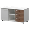 Креденция правая Кортез KZT-62R Темный шимо/Белый - фото 6246194