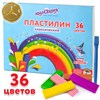 Пластилин классический ЮНЛАНДИЯ "ЮНЫЙ ВОЛШЕБНИК", 36 цветов, 720 г, со стеком, ВЫСШЕЕ КАЧЕСТВО, 105904 - фото 6249196