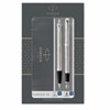 Набор PARKER "IM Stainless Steel CT": шариковая ручка синяя и перьевая ручка синяя, 2183058 - фото 6249204
