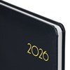 Еженедельник датированный 2026, А5, 145х215 мм, BRAUBERG "Select", балакрон, черный, 117182 - фото 6279938