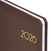 Еженедельник датированный 2026, А5, 145х215 мм, BRAUBERG "Select", балакрон, коричневый, 117183 - фото 6279957