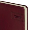 Ежедневник датированный 2026 БОЛЬШОЙ ФОРМАТ 210х297мм А4, BRAUBERG Imperial, под кожу, бордо, 117248 - фото 6280221