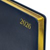 Ежедневник датированный 2026 БОЛЬШОЙ ФОРМАТ 210х297мм А4, BRAUBERG Iguana, под кожу, синий, 117245 - фото 6280293