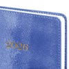 Ежедневник датированный 2026 А5 138х213 мм, BRAUBERG "Elegant", под кожу, застежка, темно-синий, 117366 - фото 6280330