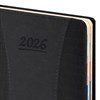 Ежедневник датированный 2026 А5 148х218 мм, GALANT "CombiContract", под кожу, черный, 117488 - фото 6280729