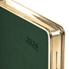 Ежедневник датированный 2026 А5 148х218мм GALANT Infinity Gold, под кожу, темно-зеленый, 117504 - фото 6280752