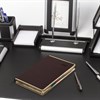 Ежедневник датированный 2026 А5 148х218мм GALANT Infinity Gold, под кожу, темно-коричневый, 117501 - фото 6280778