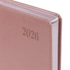 Ежедневник датированный 2026, А5, 138х213 мм, BRAUBERG "Impression", под кожу, розовый, 117514 - фото 6280790
