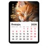 Календарь отрывной на магните на 2026 г., BRAUBERG, 130х180 мм, склейка, "Котик", 117289 - фото 6286255