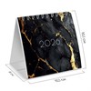 Календарь-домик настольный на гребне, 2026 г., BRAUBERG, 101х101 мм, "Black marble", 117279 - фото 6286283