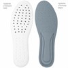Стельки для обуви АНАТОМИЧЕСКИЕ ДЫШАЩИЕ, материал PU PRO, размер RU 39-44 / EU 40-45, с линиями выреза, SHEGRA (ШЕГРА), 700737 - фото 6310123