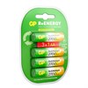 Батарейки аккумуляторные GP ReEnergy Ni-Mh КОМПЛЕКТ 4 шт. (ПРОМО 3+1), АА (HR6), 2600 mAh, 270AAHC3/1RGY, 270AAHC3/1RGY-2 - фото 6315588
