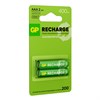 Батарейки аккумуляторные GP ReCharge Ni-Mh мизинчиковые КОМПЛЕКТ 2 шт., ААА (HR03) 400 mAh, 40AAAHCV, 40AAAHCV-2CRSB - фото 6315596