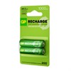 Батарейки аккумуляторные GP ReCharge Ni-Mh пальчиковые КОМПЛЕКТ 2 шт., АА (HR6) 1000 mAh, 100AAHCV, 100AAHCV-2CRSB - фото 6315619