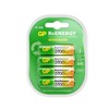 Батарейки аккумуляторные GP ReEnergy Ni-Mh пальчиковые КОМПЛЕКТ 4 шт., АА (HR6), 2600mAh, 270AAHCRGY, 270AAHCRGY-2CRC - фото 6315638