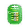 Батарейки аккумуляторные GP ReEnergy Ni-Mh мизинчиковые КОМПЛЕКТ 4 шт., ААА (HR03), 950 mAh, 100AAAHCRGY, 100AAAHCRGY-2C - фото 6315642