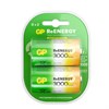 Батарейки аккумуляторные GP ReEnergy Ni-Mh КОМПЛЕКТ 2 шт., D (HR20), 3000 mAh, 300DHCRGY-2CRCB2 - фото 6315647