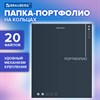 Папка-портфолио универсальная, 4 кольца, 20 файлов, 7БЦ матовая, BRAUBERG "Minimalism", 117553 - фото 6320684