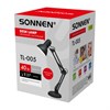 Настольная лампа-светильник SONNEN TL-005, подставка, 40 Вт, Е27, черный, высота 50 см, 237646 - фото 6326887