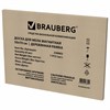 Доска для мела магнитная 50х70 см, черная, деревянная рамка, BRAUBERG "Wood", 238803 - фото 6326937