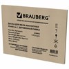 Доска для мела магнитная 45х60 см, черная, деревянная рамка, BRAUBERG "Wood", 238802 - фото 6326939