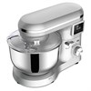 Миксер планетарный BQ (БИ-КЬЮ) MX640, 1600 Вт, 6 скоростей, 3 насадки, металлическая чаша 6 л, серебро, 86194435 - фото 6336753