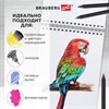 Скетчбук, белая бумага 100 г/м2, 140х201 мм, 60 л., гребень, жёсткая подложка, BRAUBERG ART, Minimal черный, 116900 - фото 6365299