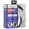 Наушники с микрофоном (гарнитура) DEFENDER FREEMOTION B525, Bluetooth, беспроводные, черные с белым, 63525 - фото 6373020