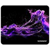 Коврик для мыши SONNEN "NEON SPLASH" резина + ткань, 250х200х2 мм, 513957 - фото 6387047