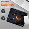 Коврик для мыши SONNEN "HOT CELLS" резина + ткань, 250х200х2 мм, 513955 - фото 6387060