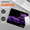 Коврик для мыши SONNEN "NEON SPLASH" резина + ткань, 250х200х2 мм, 513957 - фото 6387066