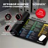 Коврик для мыши и клавиатуры с полезными комбинациями большой SONNEN "HOT KEYS", 800х400х3 мм, 513961 - фото 6387069