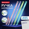 Ручка шариковая BRAUBERG X-30 COLOR MIX, СИНЯЯ, мягкое письмо, пишущий узел 1 мм, линия письма 0,5 мм, 144335 - фото 6392788