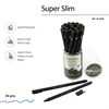 Ручка гелевая BRUNO VISCONTI "Super Slim Black", СИНЯЯ, узел 0,28 мм, линия 0,2 мм, 20-0398 - фото 6403185