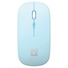 Мышь беспроводная DEFENDER Coda MB-261, 2.4 ГГц + BT, радужная подсветка, 3 кнопки + 1 колесо, 300 мАч, голубая, 52263 - фото 6403224