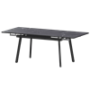 Стол раздвижной Гранд Обеденные столы в пластике Гранд 1400+300+300 (Н-3799) Даркстоун/Черный муар - фото 6487546