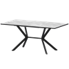 Стол раздвижной Сириус Обеденные столы в пластике Сириус 1200+300 R20 (Н-3831) Лавант/Черный муар - фото 6487886