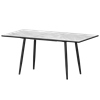 Стол раздвижной Бетта Обеденные столы в пластике Бетта 1200+300 R20 (Н-3814) Лавант/Черный муар - фото 6487890