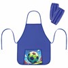 Фартук с нарукавниками для уроков труда ПИФАГОР, 1 карман, 46х54 см, "Football match", 273628 - фото 6511932