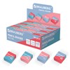 Ластик BRAUBERG "PASTEL COLOR DUO", 34х34х14 мм, квадратный, экологичный ПВХ, ассорти, 272733 - фото 6517055