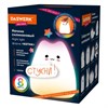 Ночник силиконовый LED "Котик" 90x89x102 мм, белый свет/RGB, таймер, USB, аккумулятор 400 мАч, DASWERK, 238935 - фото 6533619