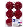 Шары елочные 6 шт., 8 см, "Burgundy Charm", пластик, софт-тач, бургунди, ЗОЛОТАЯ СКАЗКА, 592453 - фото 6533665