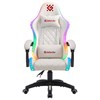 Кресло компьютерное DEFENDER "Energy", 2 подушки, RGB-подсветка, экокожа, белое, 64557 - фото 6544855