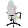 Кресло компьютерное DEFENDER "Energy", 2 подушки, RGB-подсветка, экокожа, белое, 64557 - фото 6544866