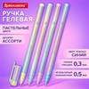 Ручка гелевая BRAUBERG GRADE PASTEL, СИНЯЯ, игольчатый узел 0,5 мм, линия письма 0,3 мм, 144284 - фото 6549624